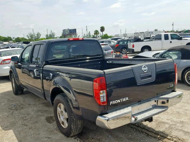 1N6AD09U17C455153 - 2007 NISSAN FRONTIER C BLACK photo 3