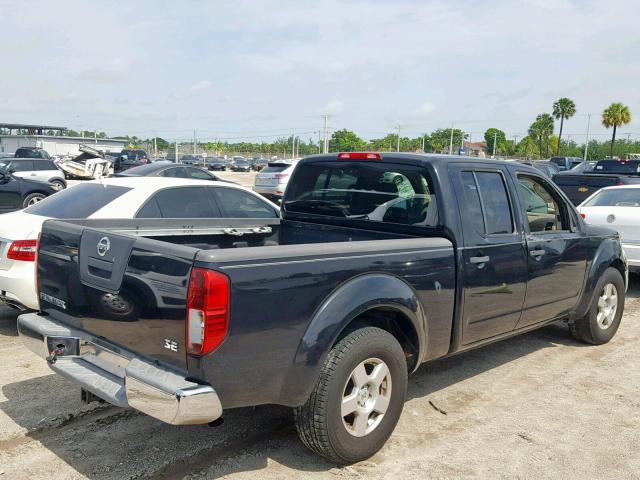 1N6AD09U17C455153 - 2007 NISSAN FRONTIER C BLACK photo 4