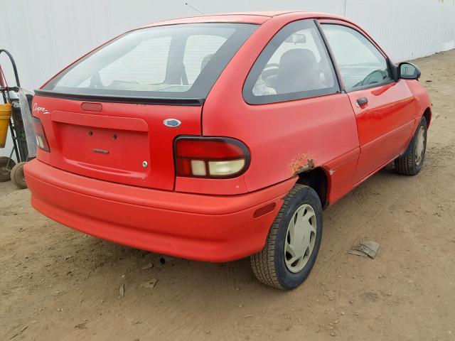 KNJLT05H4T6170119 - 1996 FORD ASPIRE RED photo 4