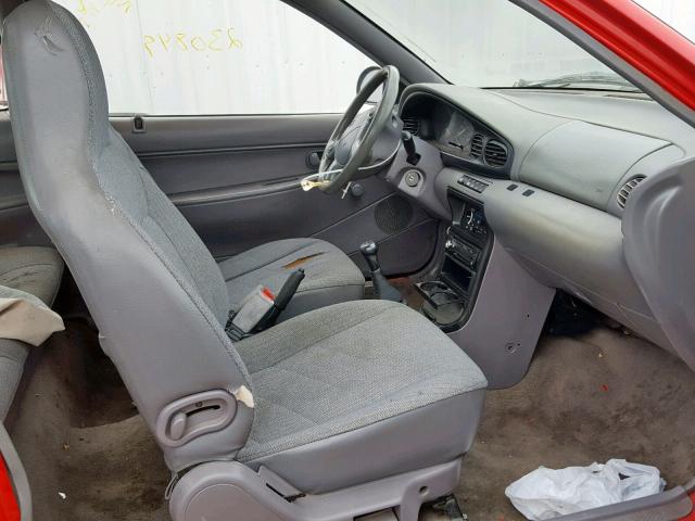 KNJLT05H4T6170119 - 1996 FORD ASPIRE RED photo 5