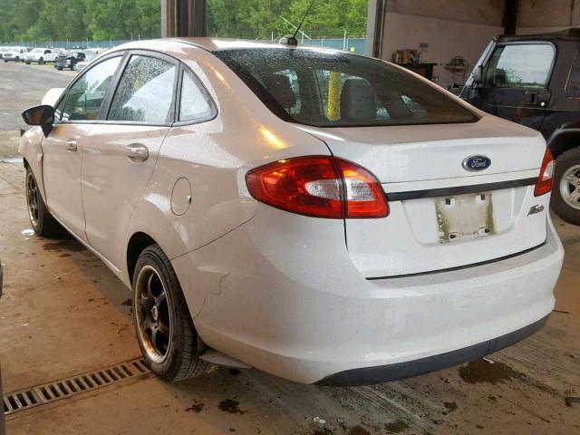 3FADP4AJ1DM208554 - 2013 FORD FIESTA S WHITE photo 3