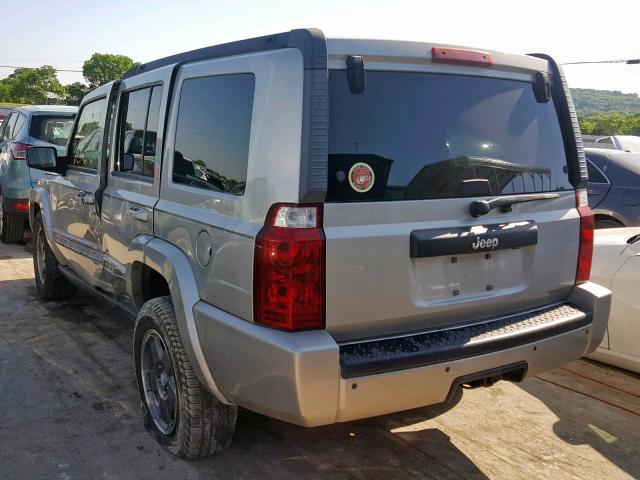 1J8HH48K98C233094 - 2008 JEEP COMMANDER SILVER photo 3