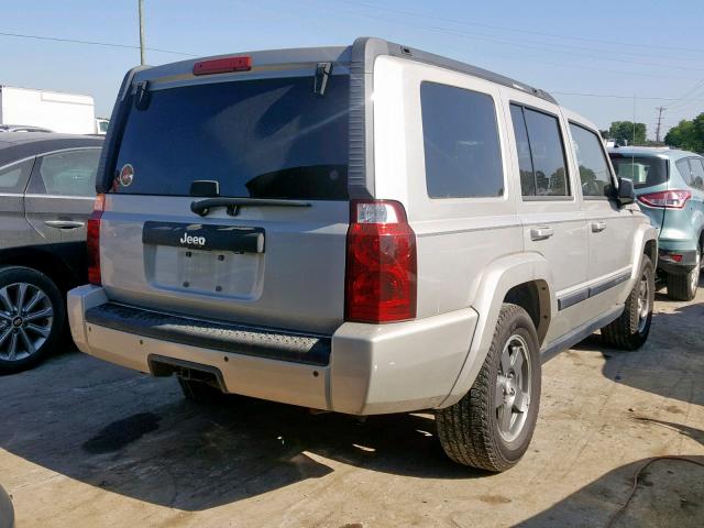 1J8HH48K98C233094 - 2008 JEEP COMMANDER SILVER photo 4