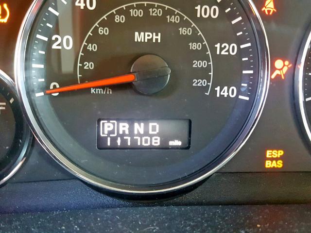 1J8HH48K98C233094 - 2008 JEEP COMMANDER SILVER photo 8