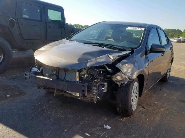 2T1BURHE1KC144635 - 2019 TOYOTA COROLLA L Marron photo 2