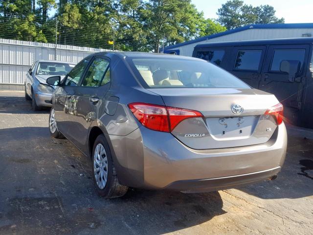 2T1BURHE1KC144635 - 2019 TOYOTA COROLLA L Marron photo 3