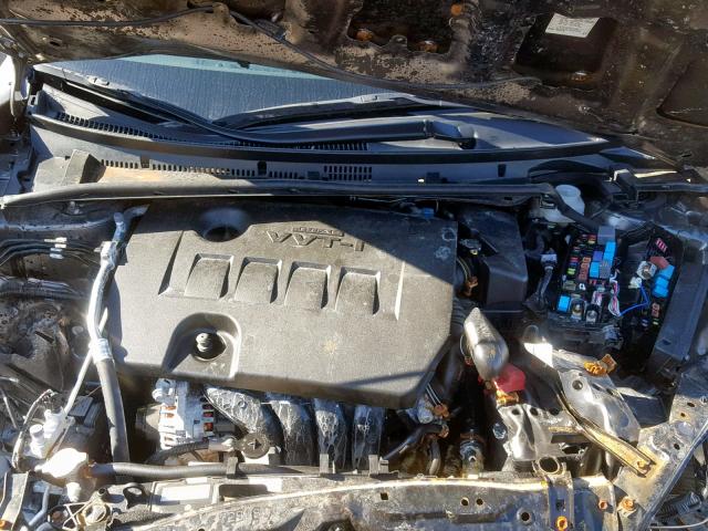 2T1BURHE1KC144635 - 2019 TOYOTA COROLLA L Marron photo 7