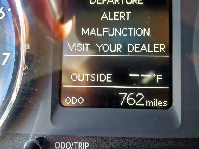 2T1BURHE1KC144635 - 2019 TOYOTA COROLLA L Marron photo 8