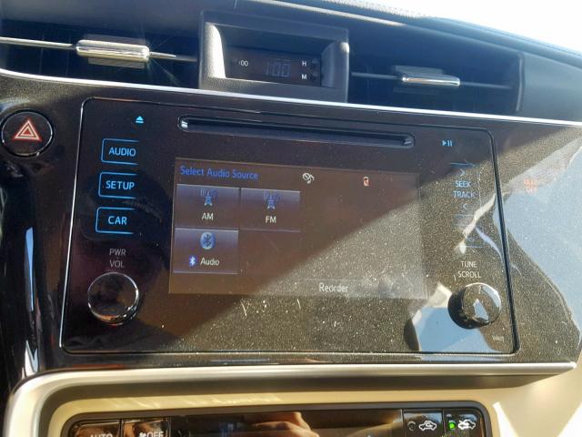 2T1BURHE1KC144635 - 2019 TOYOTA COROLLA L Marron photo 9