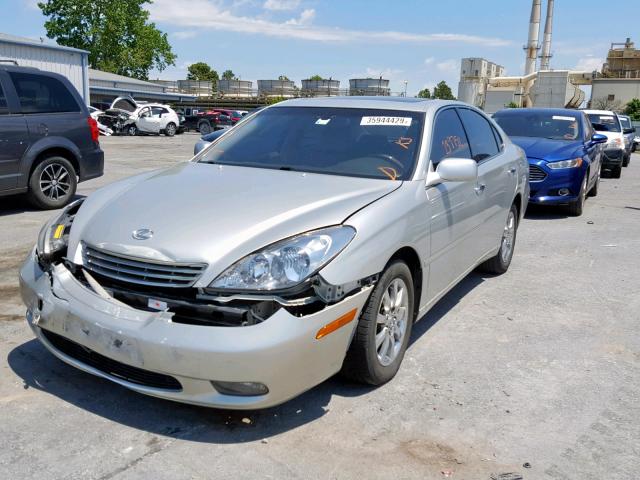 JTHBA30G745035484 - 2004 LEXUS ES 330 SILVER photo 2