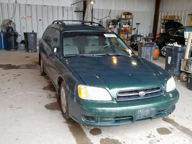 4S3BH635027306105 - 2002 SUBARU LEGACY L GREEN photo 1