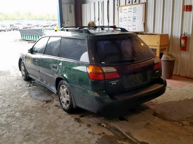 4S3BH635027306105 - 2002 SUBARU LEGACY L GREEN photo 3