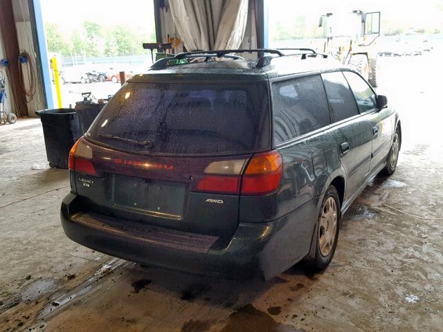 4S3BH635027306105 - 2002 SUBARU LEGACY L GREEN photo 4