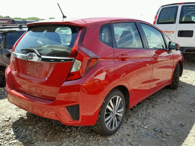 3HGGK5H86FM748856 - 2015 HONDA FIT EX RED photo 4