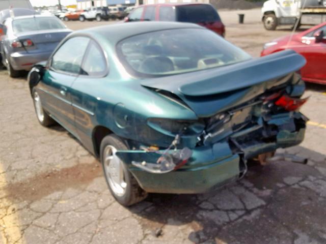 3FAKP1134YR159608 - 2000 FORD ESCORT ZX2 GREEN photo 3