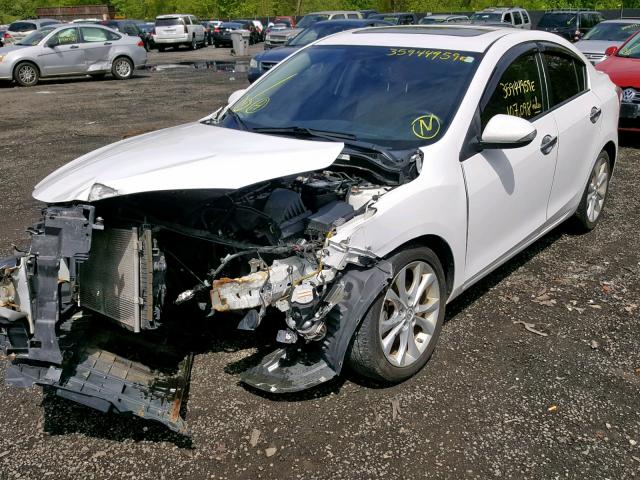 JM1BL1S65A1126583 - 2010 MAZDA 3 S WHITE photo 2