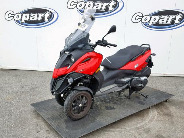 ZAPM610X8A5002259 - 2010 PIAGGIO MP3 500 RED photo 2