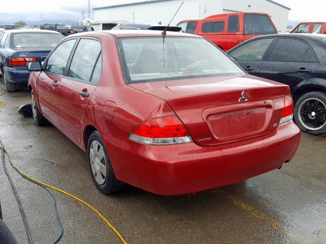 JA3AJ26E95U011951 - 2005 MITSUBISHI LANCER ES BURGUNDY photo 3