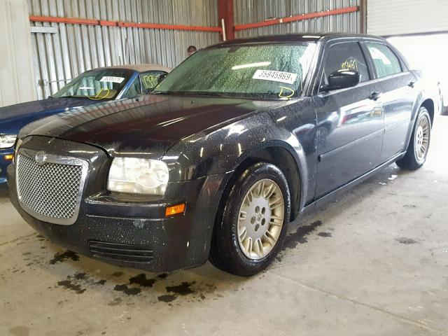 2C3KA43R36H476954 - 2006 CHRYSLER 300 BLACK photo 2