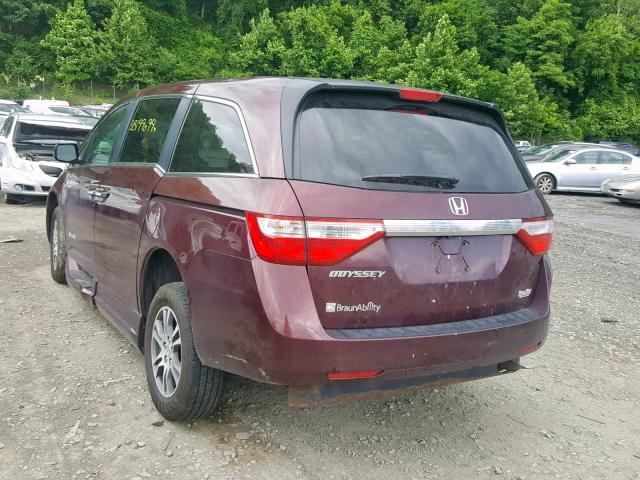 5FNRL5H49DB042421 - 2013 HONDA ODYSSEY EX  photo 3