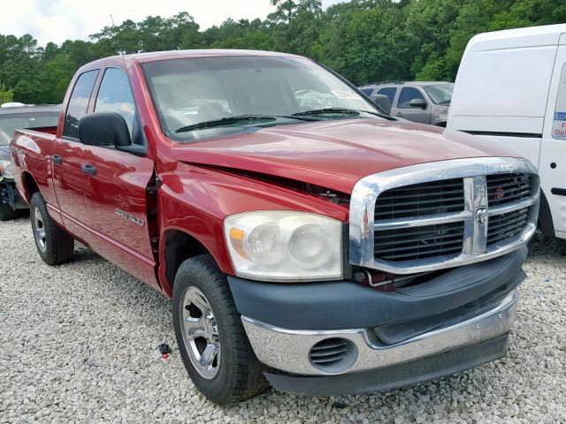 1D7HA18K07J598046 - 2007 DODGE RAM 1500 S RED photo 1