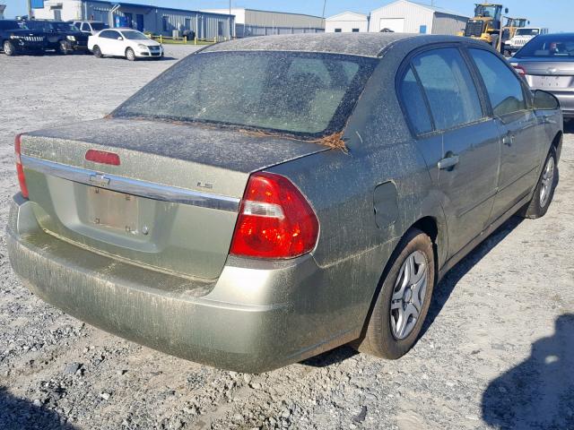 1G1ZS51F16F119210 - 2006 CHEVROLET MALIBU LS GREEN photo 4