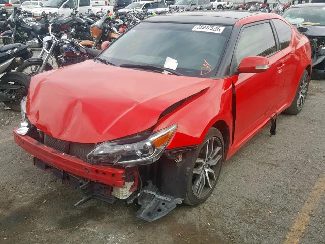 JTKJF5C7XGJ016972 - 2016 TOYOTA SCION TC 红色 照片 2