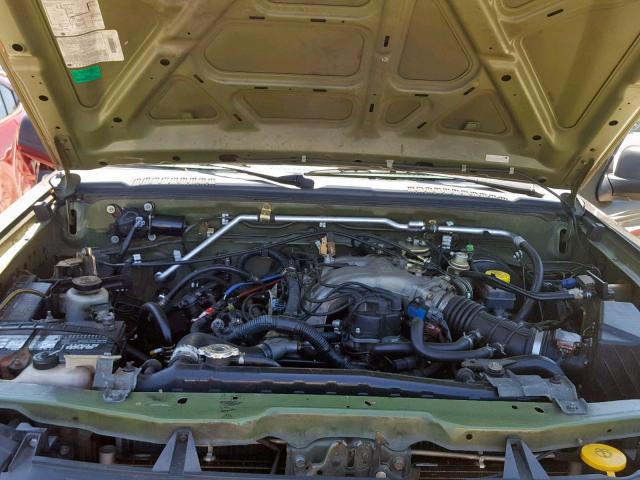 5N1ED28T74C610983 - 2004 NISSAN XTERRA XE GREEN photo 7