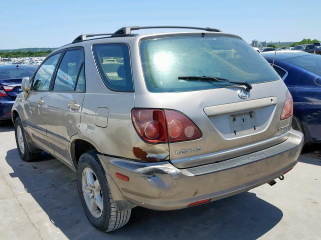 JT6GF10UXY0081825 - 2000 LEXUS RX 300 GOLD photo 3