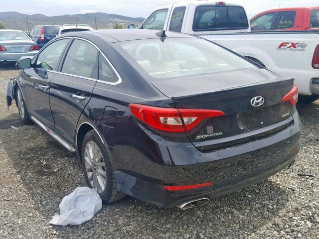 5NPE34AFXFH079275 - 2015 HYUNDAI SONATA SPO BLACK photo 3