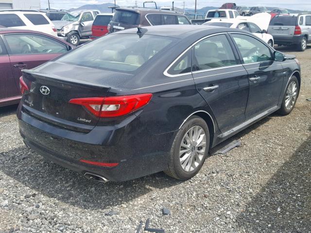 5NPE34AFXFH079275 - 2015 HYUNDAI SONATA SPO BLACK photo 4