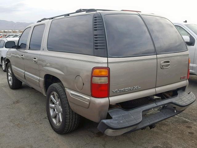 3GKFK16T01G150560 - 2001 GMC YUKON XL K TAN photo 3