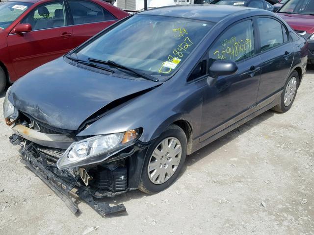 2HGFA1F33AH553058 - 2010 HONDA CIVIC VP CHARCOAL photo 2