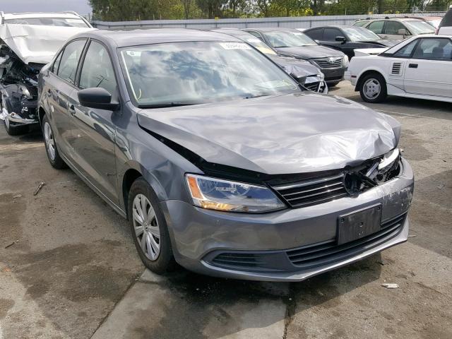 3VW2K7AJ0BM091562 - 2011 VOLKSWAGEN JETTA BASE GRAY photo 1