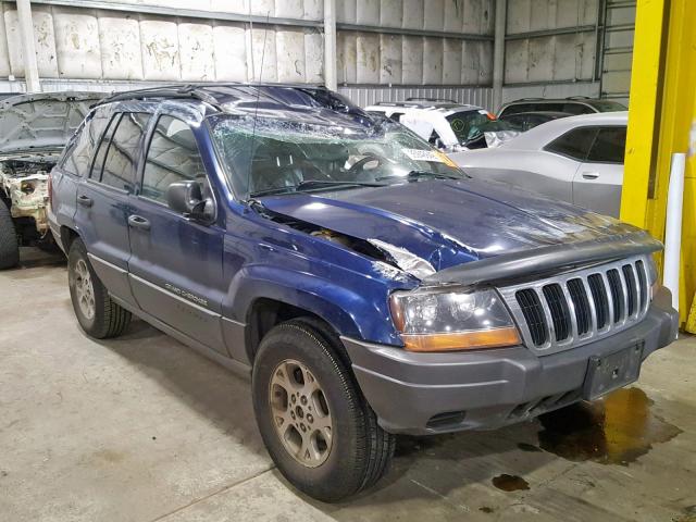 1J4GW48N91C583876 - 2001 JEEP GRAND CHER BLUE photo 1