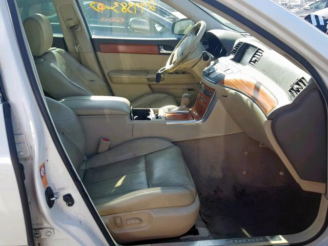 JNKAY01E87M302404 - 2007 INFINITI M35 BASE WHITE photo 5