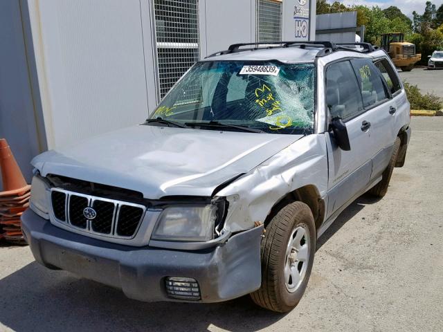 JF1SF63522G704914 - 2002 SUBARU FORESTER L SILVER photo 2