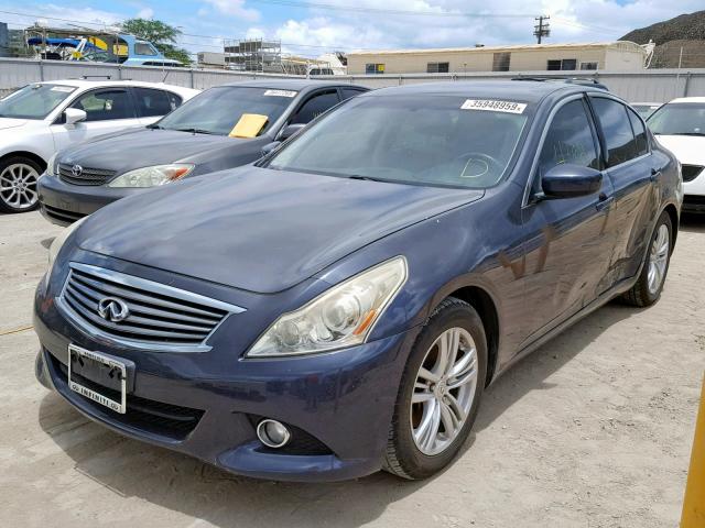 JN1CV6AP3BM305374 - 2011 INFINITI G37 BASE GRAY photo 2