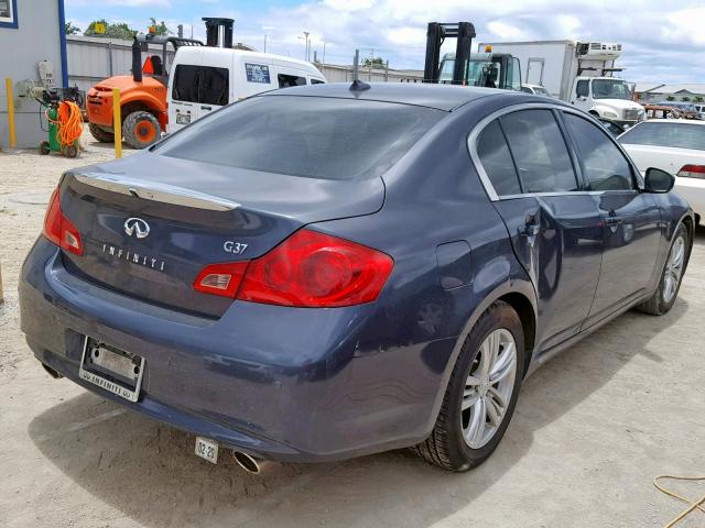 JN1CV6AP3BM305374 - 2011 INFINITI G37 BASE GRAY photo 4