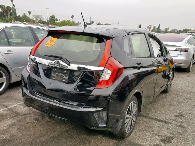 JHMGK5H7XGX021445 - 2016 HONDA FIT EX BLACK photo 4