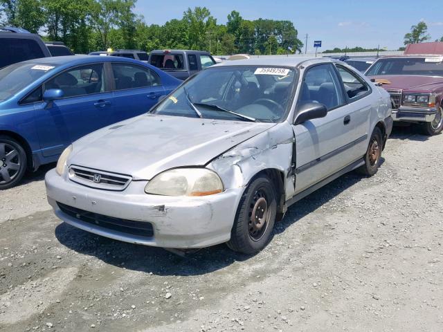 1HGEJ6129VL808490 - 1997 HONDA CIVIC DX SILVER photo 2