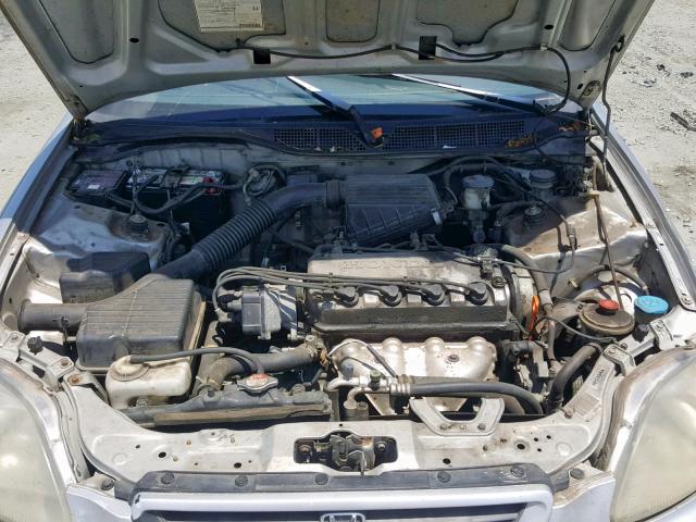 1HGEJ6129VL808490 - 1997 HONDA CIVIC DX SILVER photo 7