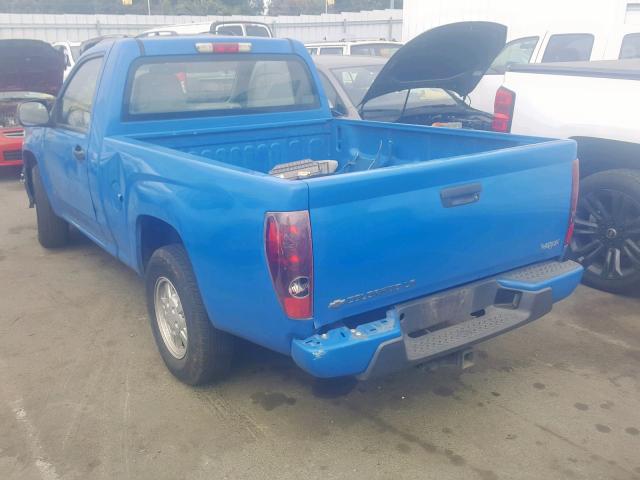 1GCCS149978132403 - 2007 CHEVROLET COLORADO BLUE photo 3