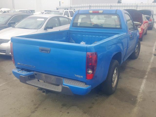 1GCCS149978132403 - 2007 CHEVROLET COLORADO BLUE photo 4