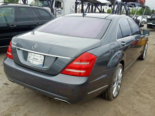 WDDNG7DB5CA485441 - 2012 MERCEDES-BENZ S 550 GRAY photo 4