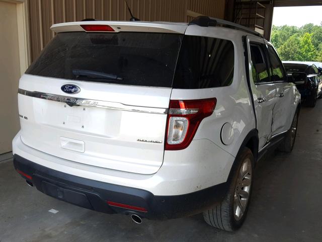 1FM5K7F86DGA65451 - 2013 FORD EXPLORER L WHITE photo 4