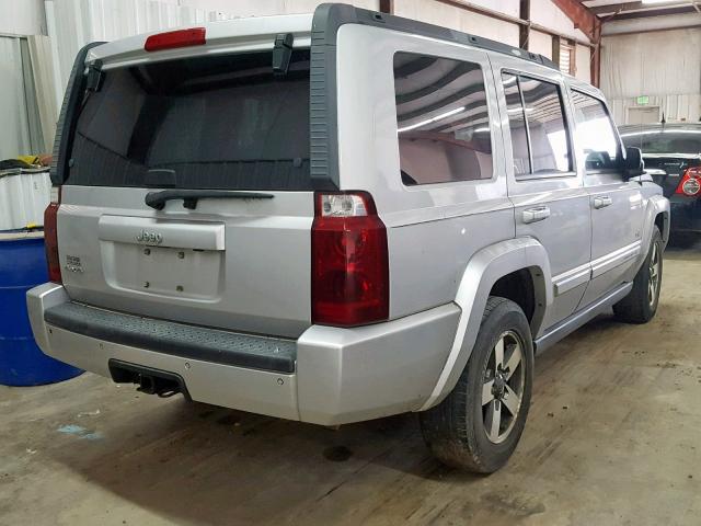 1J8HG48K46C332485 - 2006 JEEP COMMANDER SILVER photo 4