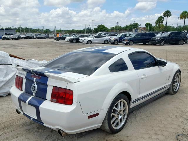 1ZVHT88S885164199 - 2008 FORD MUSTANG SH WHITE photo 4