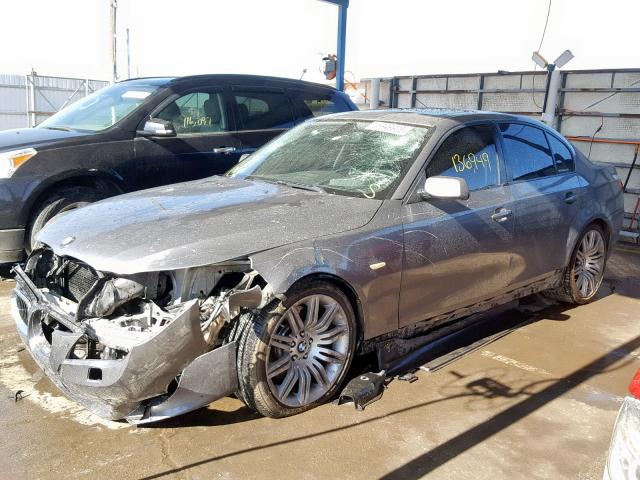 WBANW53548CT50246 - 2008 BMW 550 I GRAY photo 2