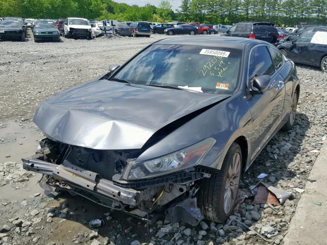 1HGCS2B81AA002133 - 2010 HONDA ACCORD EXL GRAY photo 2